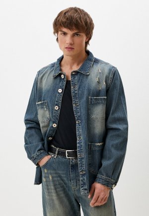 Куртка джинсовая Berna. Цвет: синий