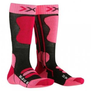Носки размер 31/34, розовый, черный X-bionic. Цвет: розовый/черный/черный-розовый