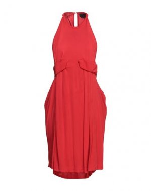 Короткое платье HALSTON. Цвет: красный