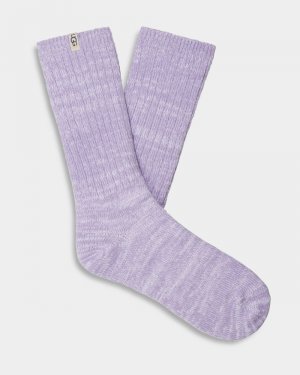 Носки Rib Knit Slouchy Crew Sock , фиолетовый UGG