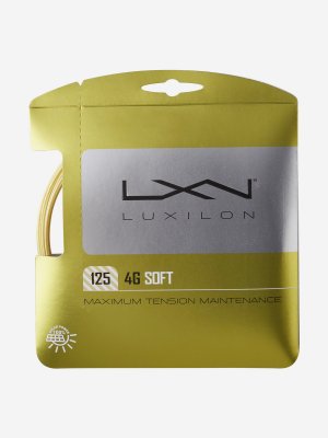 Струна для большого тенниса Luxilon 4G Soft 125 Set, Желтый Wilson. Цвет: желтый