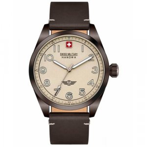 Наручные часы SMWGA2100440, коричневый, мультиколор Swiss Military Hanowa. Цвет: коричневый/бежевый/микс/черный