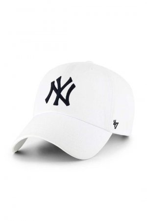 Хлопковая бейсболка MLB New York Yankees , белый 47brand