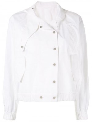 Куртка-рубашка асимметричного кроя Nehera. Цвет: белый