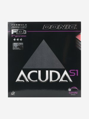 Накладка для ракетки DONIC Acuda S1, Черный. Цвет: черный