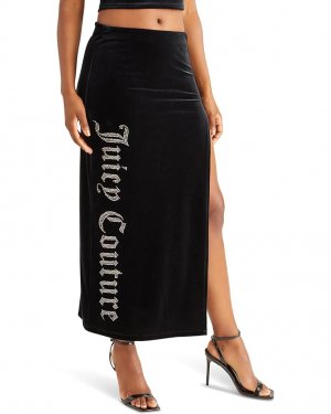 Юбка Maxi with Slit and Bling, цвет Liquorice Juicy Couture