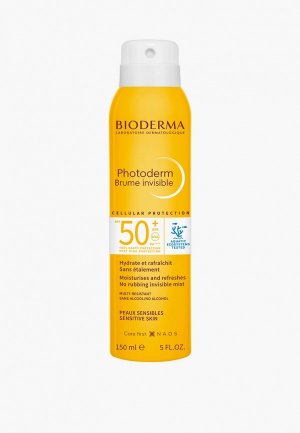 Спрей солнцезащитный Bioderma Фотодерм МАХ SPF50+. Цвет: прозрачный