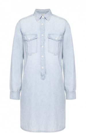 Джинсовое мини-платье с накладными карманами Denim&Supply by Ralph Lauren. Цвет: голубой