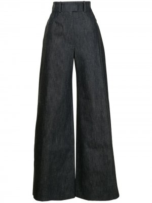 Широкие джинсы с завышенной талией Martin Grant. Цвет: синий