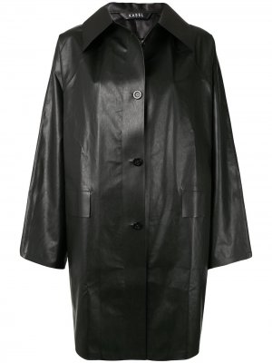 Однобортное пальто Oil Original KASSL Editions. Цвет: черный