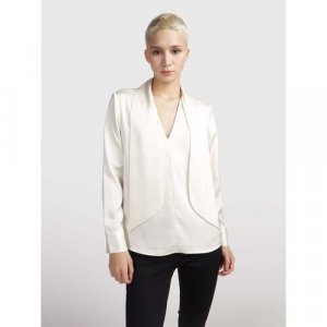 Блуза , размер 36, белый CALVIN KLEIN. Цвет: белый
