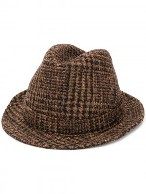 Шляпа в клетку Dolce & Gabbana. Цвет: коричневый