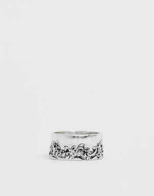 Серебристое кольцо -Серебряный Icon Brand