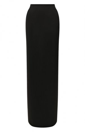 Шелковая юбка Saint Laurent. Цвет: чёрный