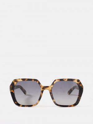 Квадратные солнцезащитные очки diormidnight s2f из ацетата DIOR, коричневый Dior