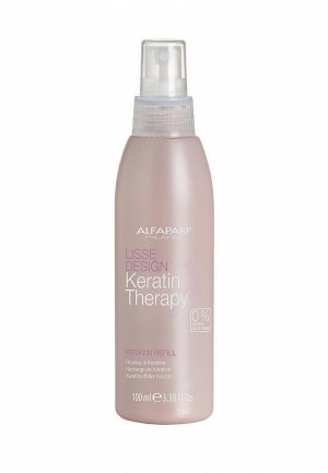Бальзам для волос Alfaparf Milano кератин-наполнитель LISSE DESIGN KERATIN REFILL, 100мл. Цвет: розовый