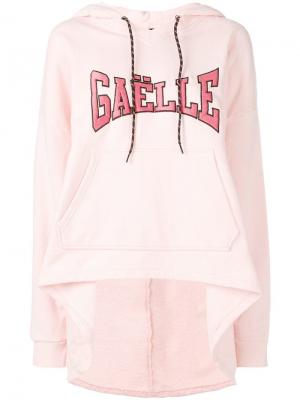 Худи с логотипом Gaelle Bonheur. Цвет: розовый