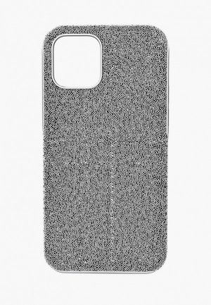Чехол для iPhone Swarovski® 12 Pro Max High. Цвет: серебряный