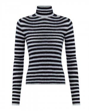 Шерстяной свитер PHILOSOPHY DI LORENZO SERAFINI. Цвет: черный+белый