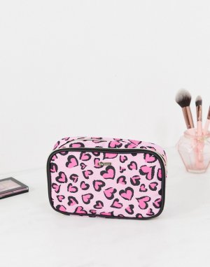 Косметичка с леопардовым принтом -Розовый Juicy Couture