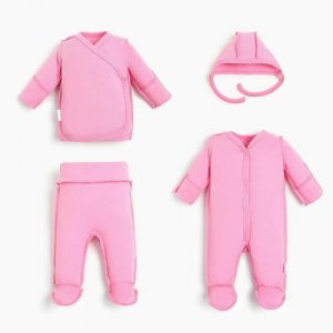 Комплект одежды , размер 50-56, розовый Крошка Я. Цвет: розовый