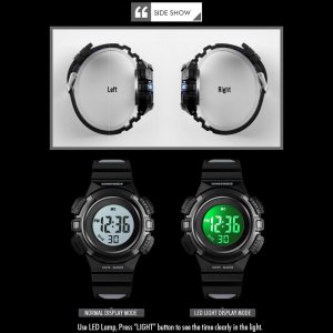 SKMEI 1485 Многофункциональные унисекс цифровые электронные часы 50 м водонепроницаемые повседневные деловые для мужчин