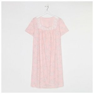 Сорочка RusExpress, короткий рукав, размер 44, розовый Paris. Цвет: розовый