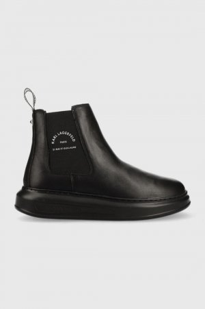 Кожаные ботинки челси Карла Лагерфельда , черный Karl Lagerfeld