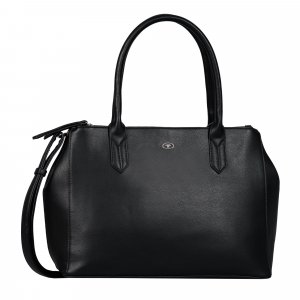 Женская сумка шоппер , черная Tom Tailor Bags. Цвет: черный