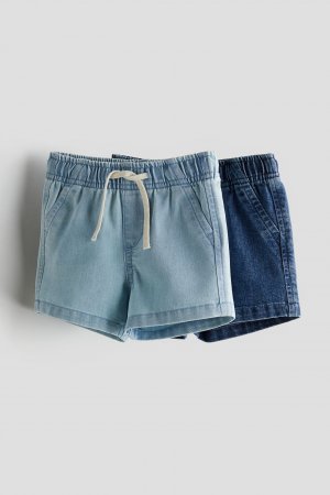 2-pack denim shorts H&M
