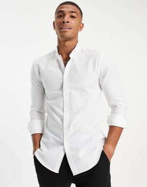 Белая оксфордская рубашка с длинными рукавами smart New Look
