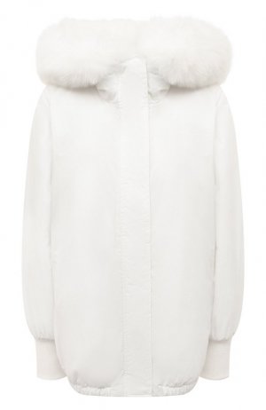 Утепленная куртка Simonetta Ravizza. Цвет: белый
