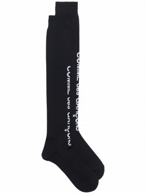 Носки с логотипом Comme Des Garçons Homme Plus. Цвет: черный