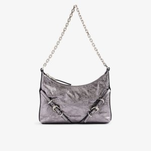 Кожаная сумка через плечо Voyou Party , серый Givenchy