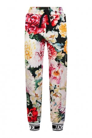 Спортивные брюки с цветочным принтом Dolce&Gabbana Children. Цвет: multicolor