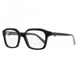 Унисекс прямоугольные очки ML5181 001 черные белые 52 мм Moncler