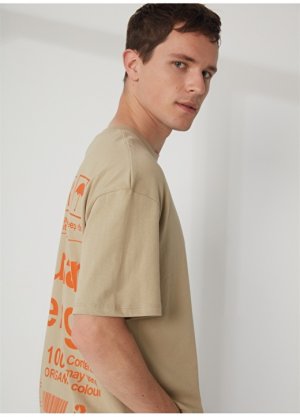 Мужская футболка из норки с круглым вырезом Gmg Fırenze