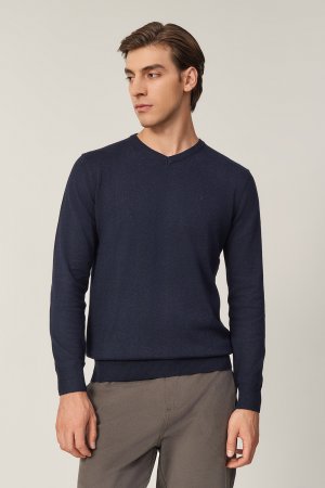 Пуловер мужской B631201 синий 4XL Baon. Цвет: синий