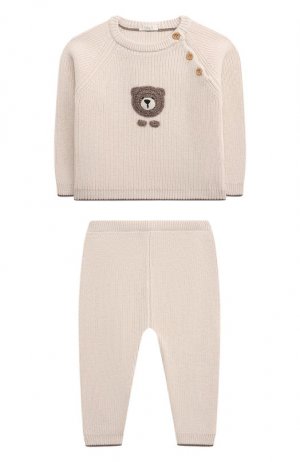Комплект из пуловера и брюк Baby T. Цвет: кремовый