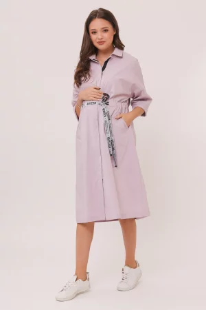 Платье для беременных женское 08-40722MB фиолетовое L/XL Magica bellezza. Цвет: фиолетовый