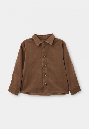 Рубашка Mamour Enfants. Цвет: коричневый