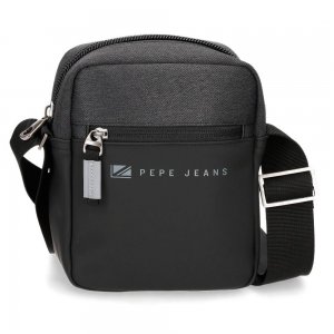 Мужская сумка кросс-боди , черная Pepe Jeans Bags. Цвет: черный