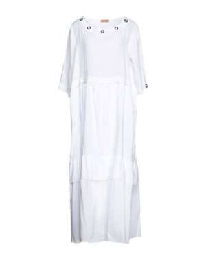 Длинное платье CLUB VOLTAIRE. Цвет: белый