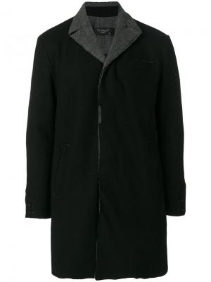 Текстурированное однобортное пальто Transit. Цвет: чёрный