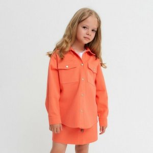 Школьная рубашка , размер 38, оранжевый Kaftan. Цвет: оранжевый