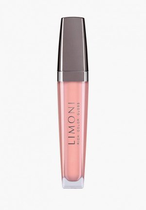 Блеск для губ Limoni увлажняющий с витамином Е / Rich Color Gloss тон 117, 4,5 г. Цвет: розовый