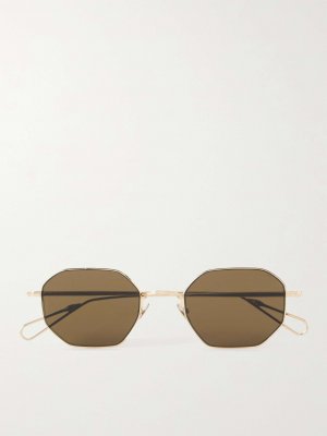 Золотистые солнцезащитные очки Trocadero в шестиугольной оправе , золотой Ahlem