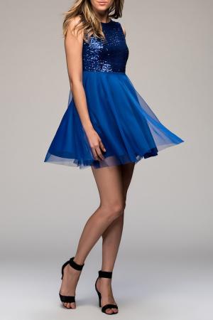 Платье Ironi. Цвет: синий