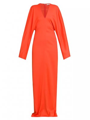 Платье макси с длинными рукавами , цвет mandarin Ferragamo