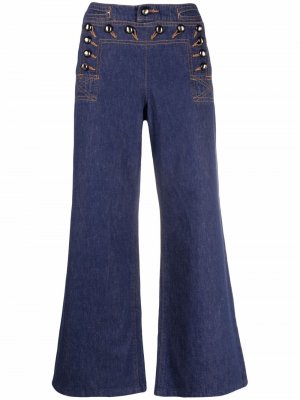 Расклешенные джинсы 2005-го года Comme Des Garçons Pre-Owned. Цвет: синий